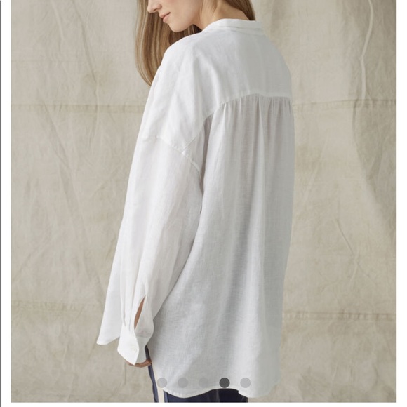 Belstaff Maeve Linen Shirt White by Belstaff - Picture 4 of 9